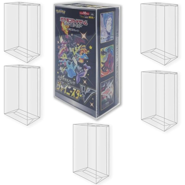 pokemon japanese booster box protector [Half Size Box] – Famous Grail they’re easy to assemble and stack flawlessly Evoretro PET Protectors 5-Pack for