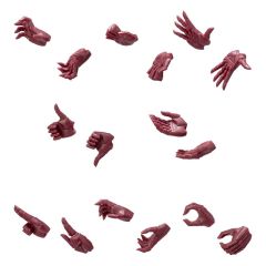 Megalomaria Unlimited Universe Model Kit Accessory Set Ex Hand Unit Male Type A Red Ver.