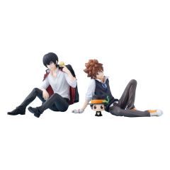 Katekyo Hitman Reborn! G.E.M. Series PVC Statue Tsuna & Reborn & Hibari & Hibird Palm Size Set 8 cm 