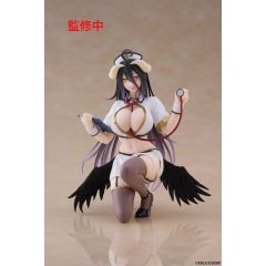 Overlord PVC Statue Desktop Cute Figure Albedo Nurse Ver. Renewal 13 cm