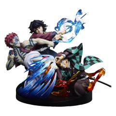 Demon Slayer: Kimetsu no Yaiba PVC Figure Tanjiro Kamado & Giyu Tomioka & Akaza 13 cm