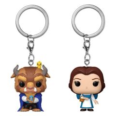 Beauty and the Beast POP! Vinyl Keychain 2-Pack Belle & Beast 4 cm