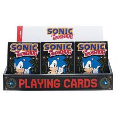 Sonic the Hedgehog Playing Cards Display (12 Packs)
