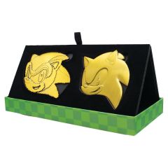 Sonic the Hedgehog Medallion Set 35th Anniversary Then & Now Limited Edition