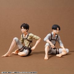 Attack on Titan G.E.M. Series PVC Figures 2-Pack Eren Yeager & Squad Captain Levi Palm Size
