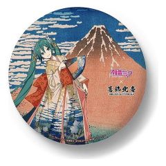 Hatsune Miku x Katsushika Hokusai iXima Large Pinback Button Fine Wind, Clear Morning (5)