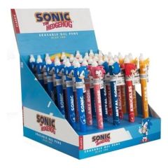 Sonic - The Hedgehog Erasable Gel Pen Characters Display (30)