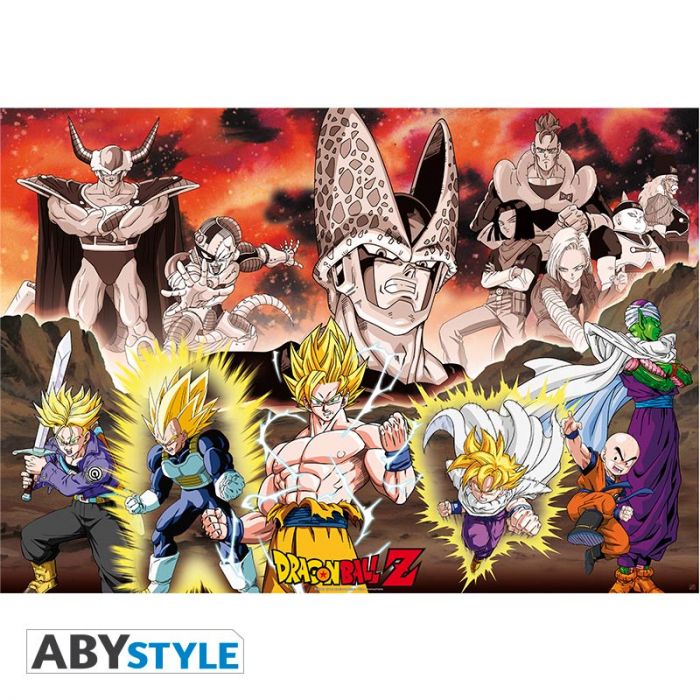 android saga poster, dragon ball z poster, anime poster