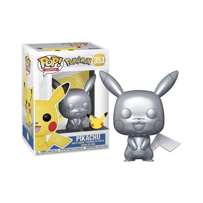 Pikachu (Silver Metallic) 10 inch - Funko Pop! Games - Pokemon - Red Dot  Commerce